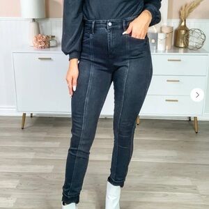 Flying Monkey Super High Rise Skinny Jeans Seam Detail Size 29